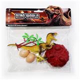 OBL986901 - pvc恐龙套装伶盗龙单只恐龙一个蛋巢两颗蛋一棵树（12款可混装）