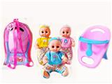 OBL989346 - 14寸活眼娃娃带英文IC和餐椅
