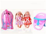 OBL989384 - 14寸活眼娃娃带英文IC和餐椅