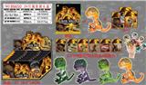 OBL990056 - 2.5寸侏罗纪指尖恐龙单只+3张卡片 锡袋装 24只锡袋展示盒 卡片和4款公仔随机