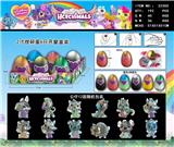 OBL990170 - 2寸捏碎蛋+公仔 6只展示盒