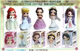 OBL990307 - 6寸婚纱公主手办公仔单只+底座 彩盒装5款