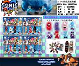 OBL990419 - 2.7寸索尼克配滑板 4只卡装/4款