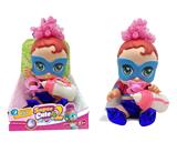 OBL991160 - 高档14寸搪胶带七彩灯光音乐fangeek super cute超级英雄可爱宝宝、DC宝宝带吸水喷水功能带奶瓶奶嘴