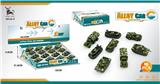 OBL991433 - 军事合金回力车16pcs