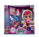 OBL995171 - 医生第6代14寸搪胶哭泣娃娃带四声音乐带流眼泪功能，带吸水奶瓶，带奶嘴  带听诊器。针筒。温度计6款女孩版哭泣娃娃混装