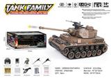 OBL995679 - Remote control tank car debao black leopard tv coffee