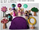 OBL997066 - 2.5寸虚拟舞会公仔4只+舞台（发光发声）+配件OPP袋装
