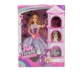 OBL999608 - 11寸9关节实身芭比娃娃带配件